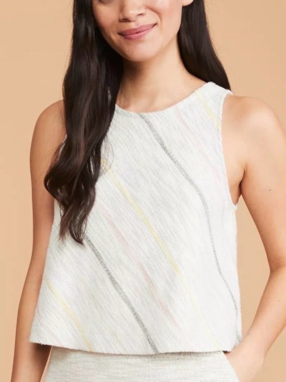 Lou & Grey for Loft Boucle Striped Tank Top Medium